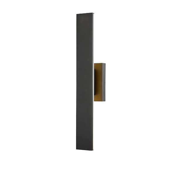 Z-Lite Stylet Outdoor Wall, 2-Light, 4.75 In.W x 24 In.L x 3.75 In.H, Sand Black/White 5006-24BK-LED - main
